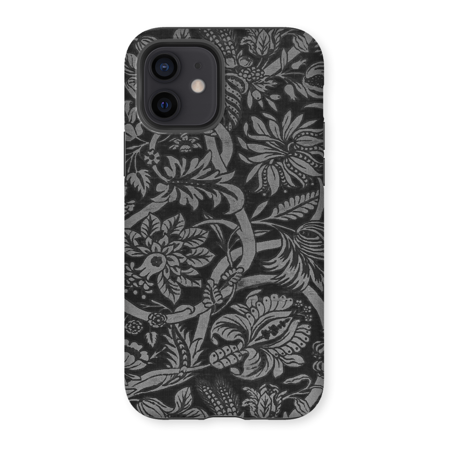 Casezest Mobile Phone Case for Black Floral Design