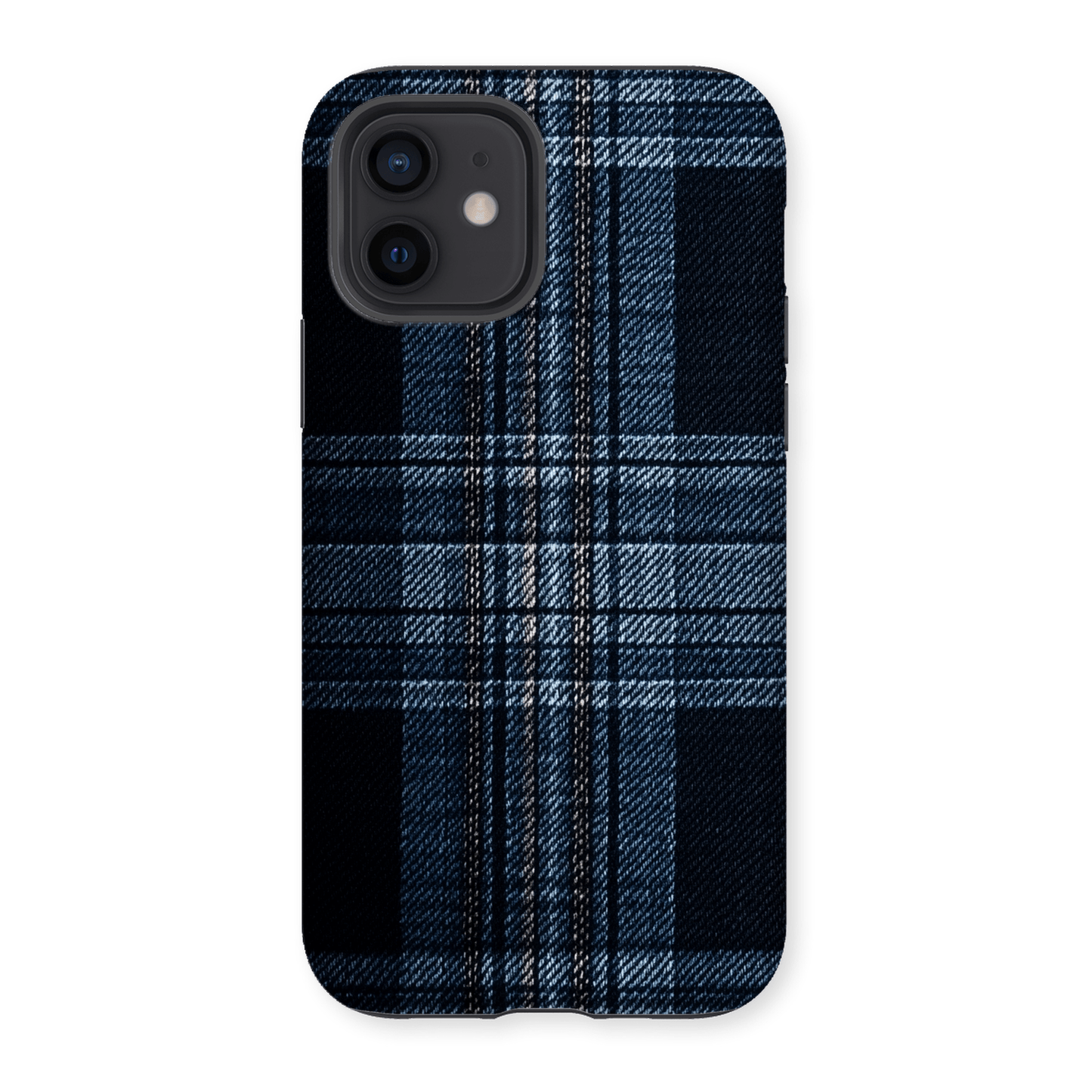 Casezest Mobile Phone Case for Dark Blue Tartan Design