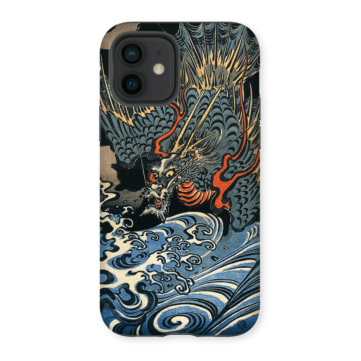 Casezest Mobile Phone Case for Dragon Over Waves Design