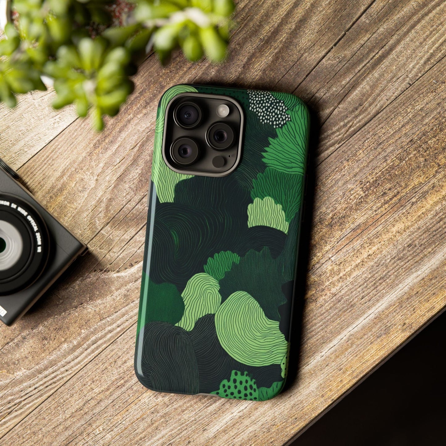 Casezest Mobile Phone Case for Green Coral Design