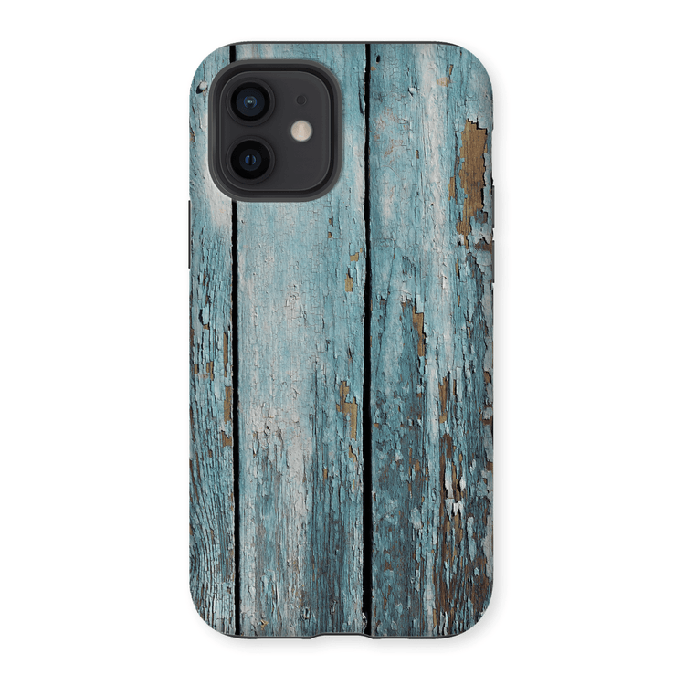 Casezest Mobile Phone Case for Peeling Blue Planks Design