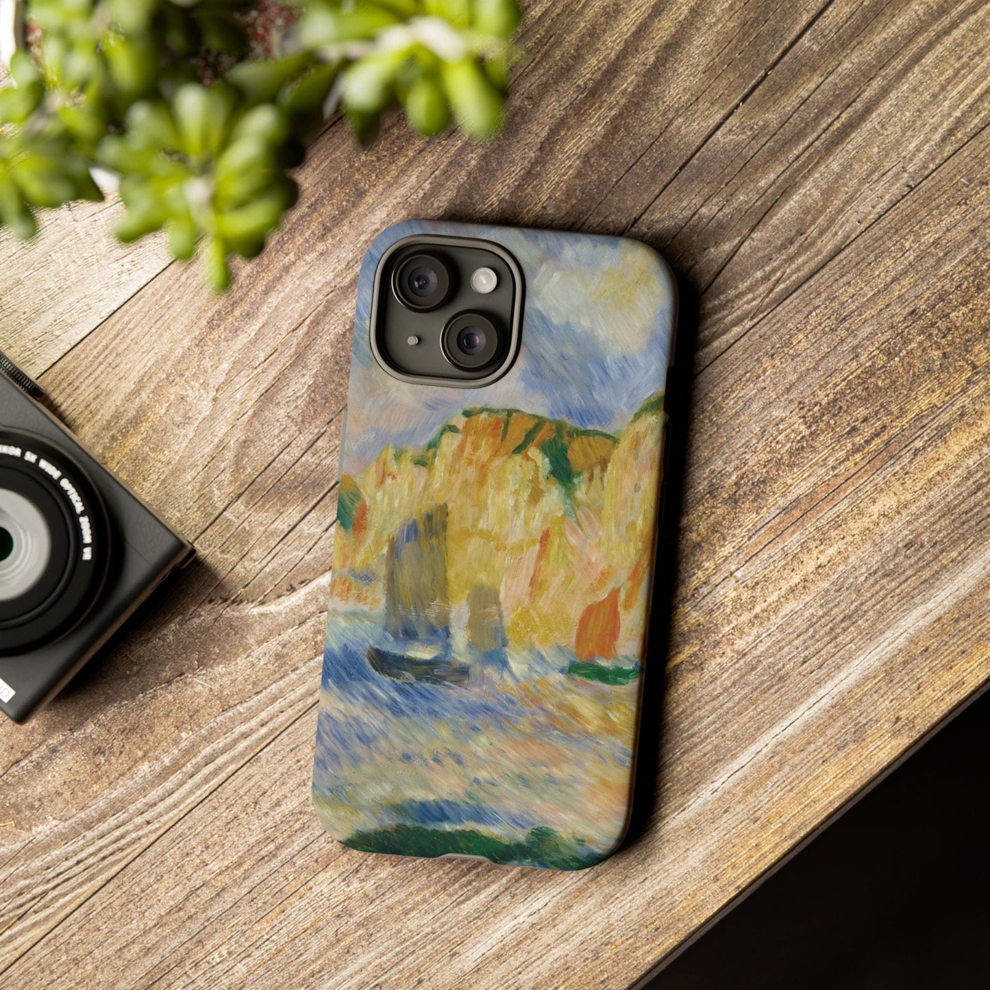 Casezest Mobile Phone Case for Renoir Sea and Cliffs Design