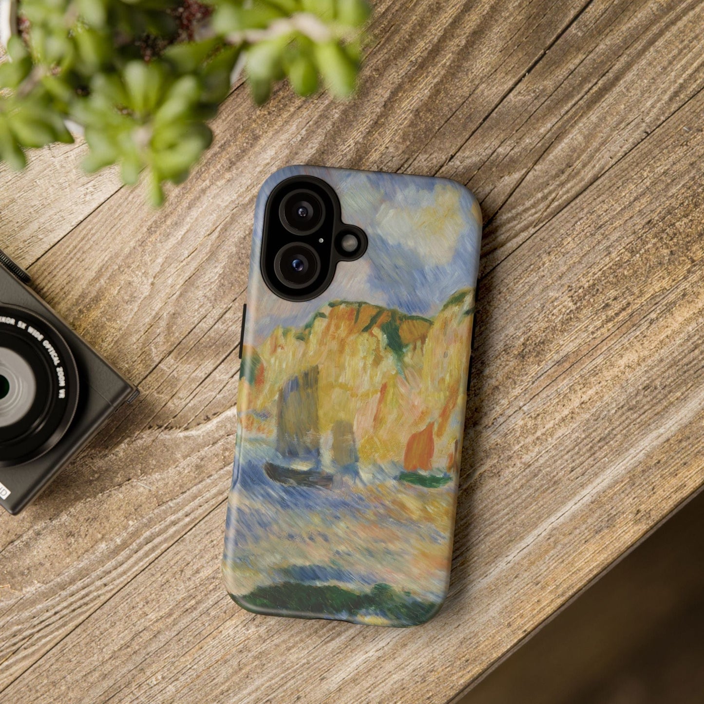 Casezest Mobile Phone Case for Renoir Sea and Cliffs Design