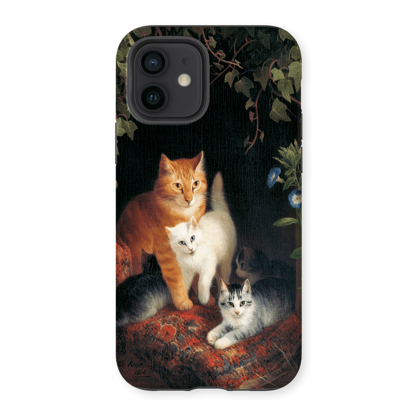 Casezest Mobile Phone Case for Ronner Cat with Kittens Design