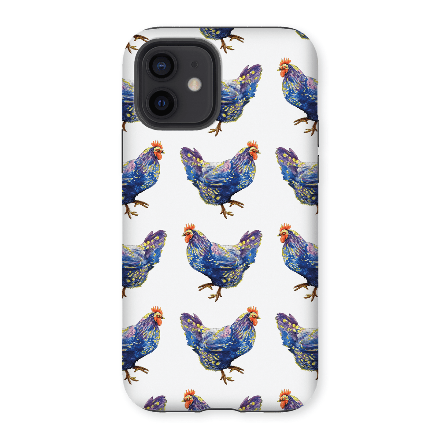 Casezest Mobile Phone Case for Strutting Blue Chickens Design