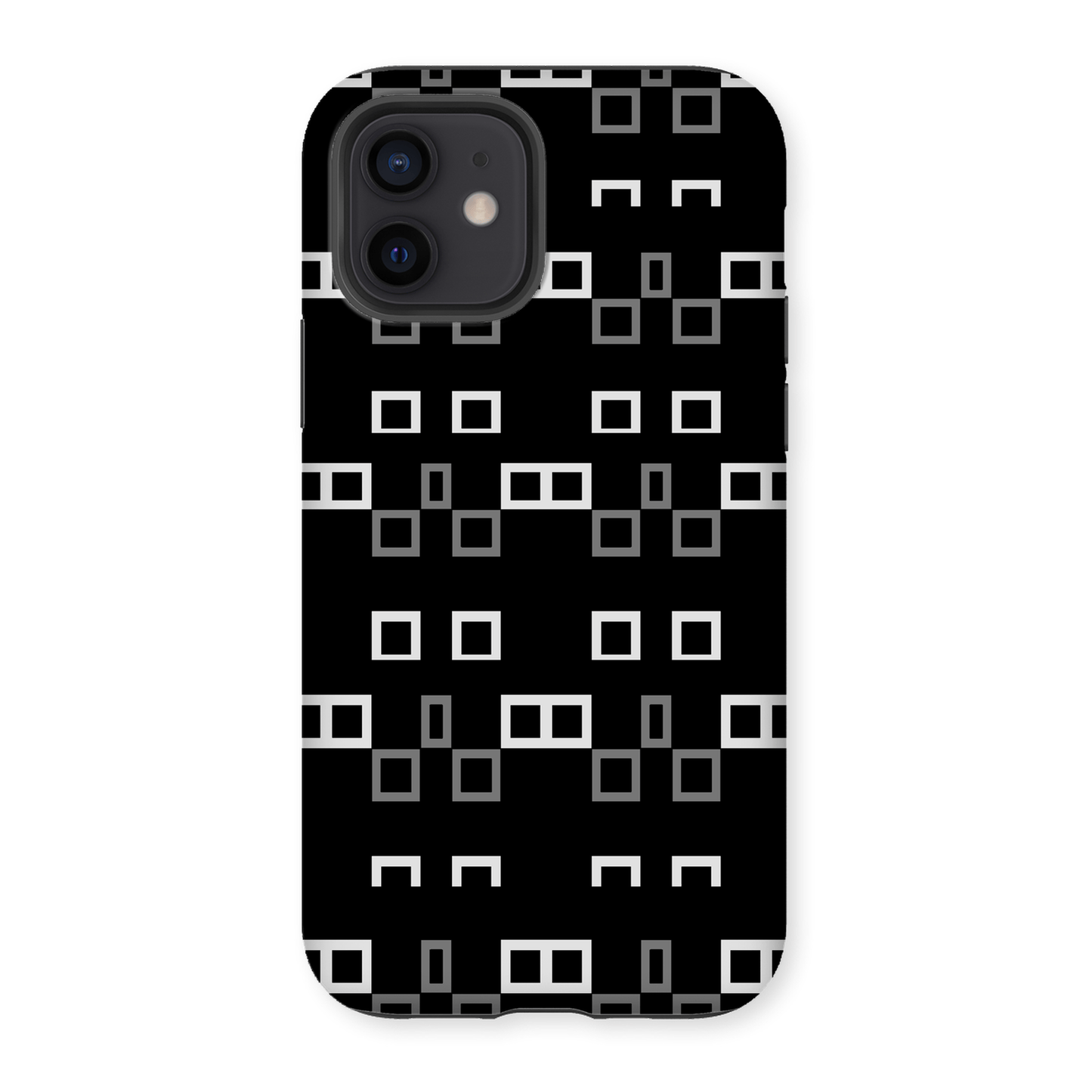 Casezest Mobile Phone Case for White Grey Brick Design