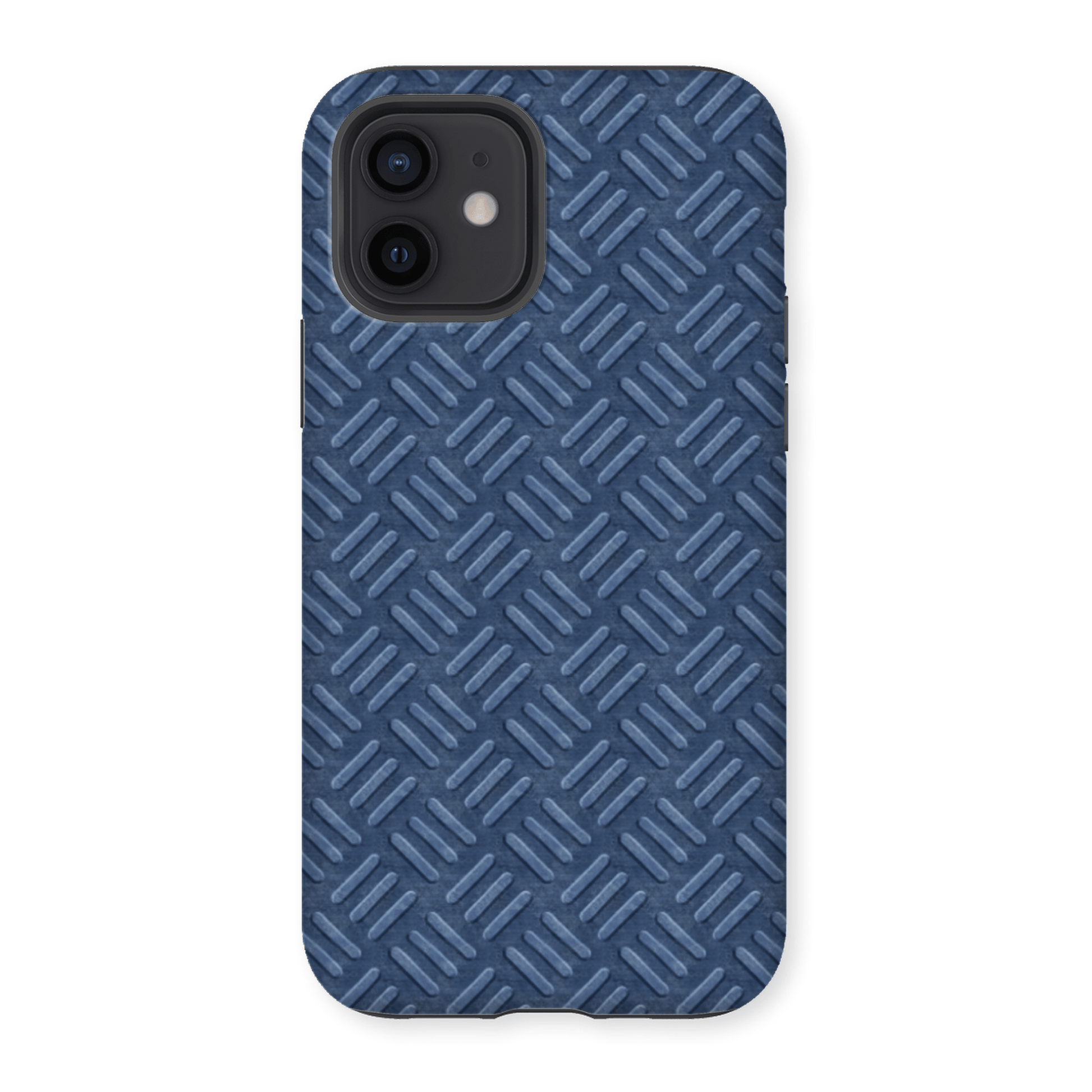 Casezest Mobile Phone Case for Blue Metal Treadplate Design