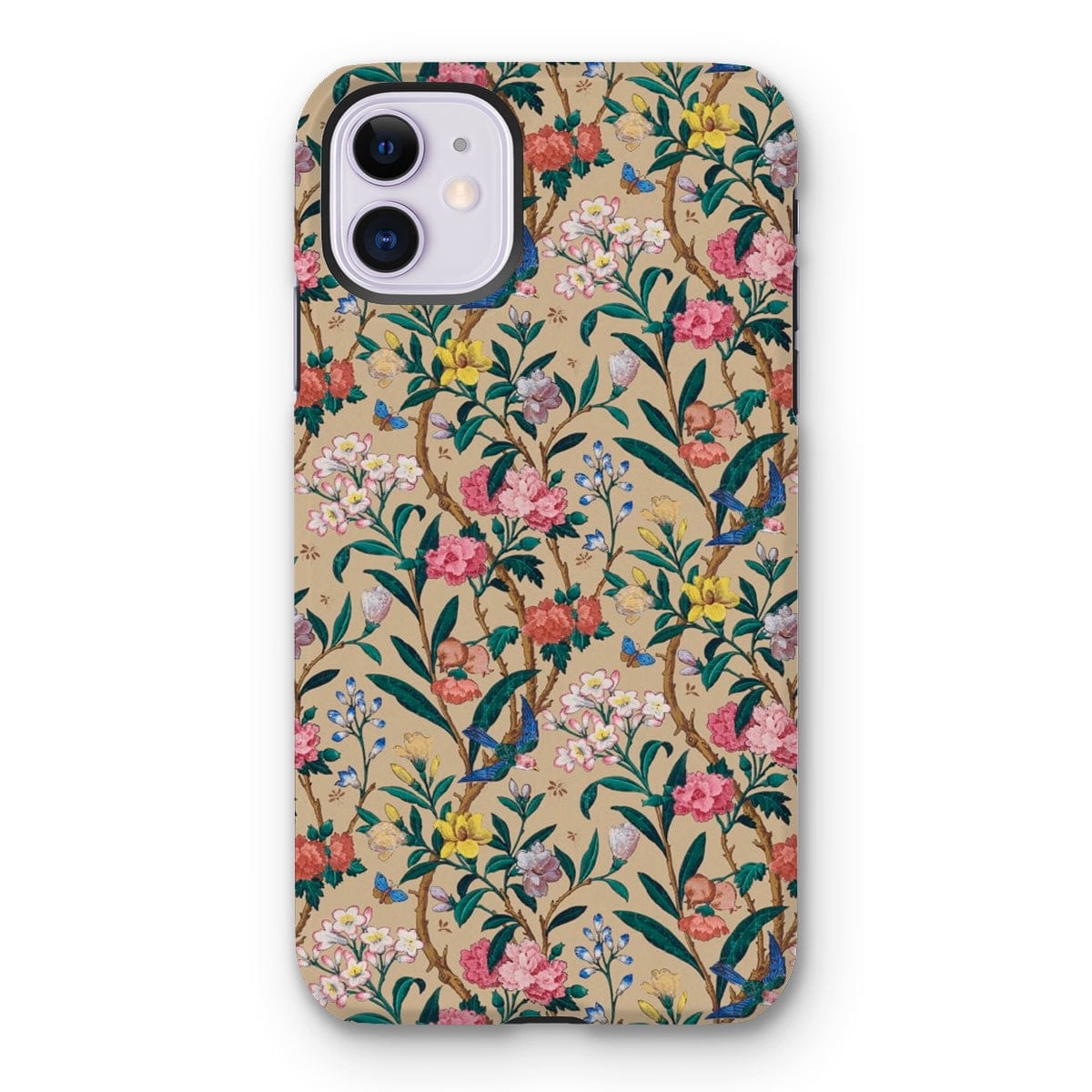 Casezest Mobile Phone Case for iPhone 11 / Gloss Birds and Butterflies Floral Design