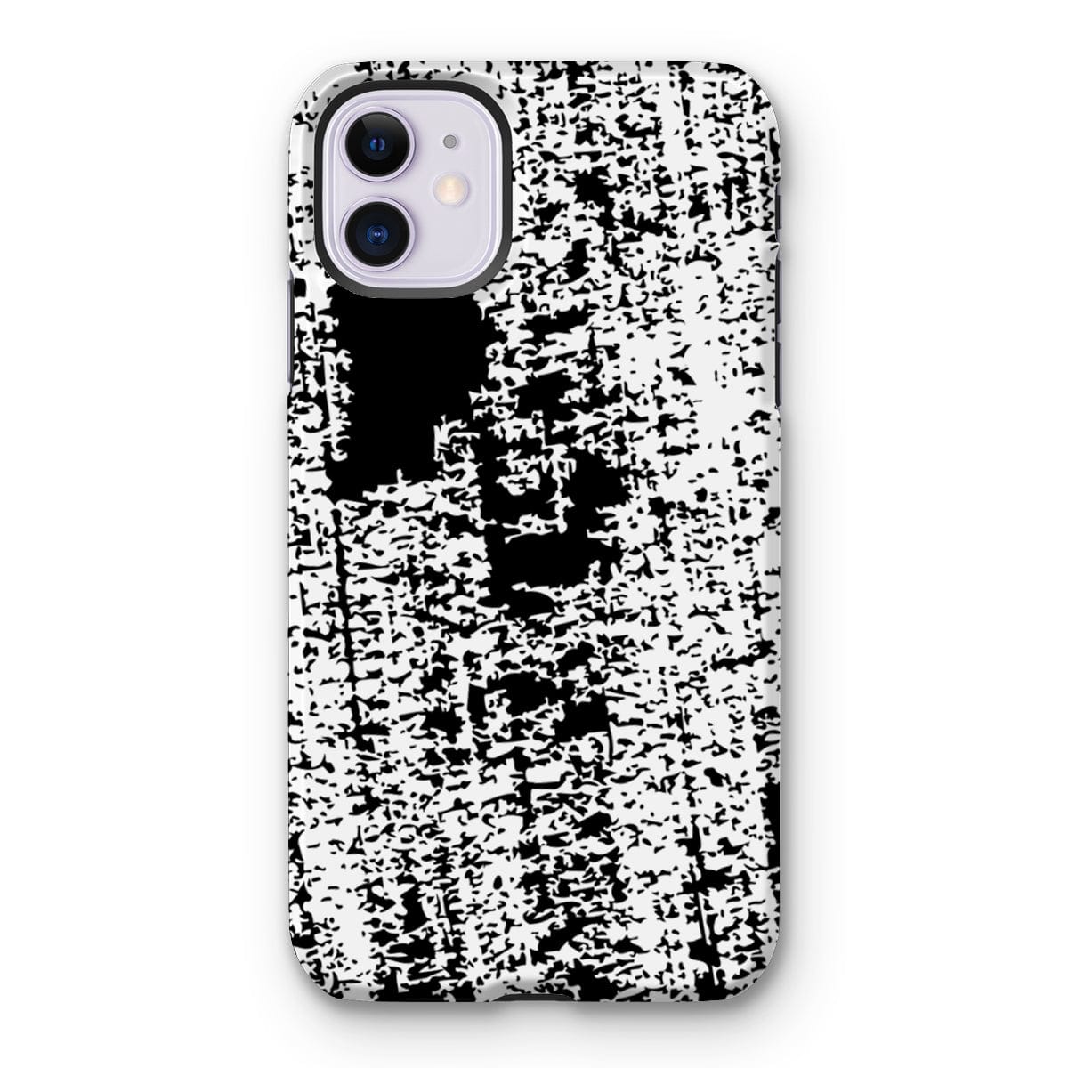 Casezest Mobile Phone Case for iPhone 11 / Gloss Black Brushstroke Design