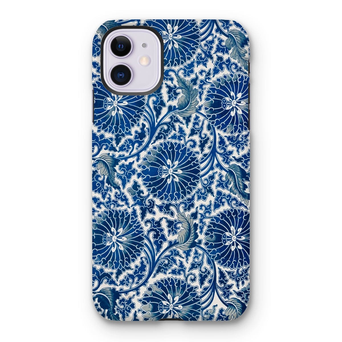 Casezest Mobile Phone Case for iPhone 11 / Gloss Blue Ornamental Floral Design