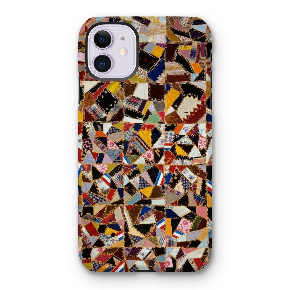 Casezest Mobile Phone Case for iPhone 11 / Gloss Crazy Pattern Quilt Design