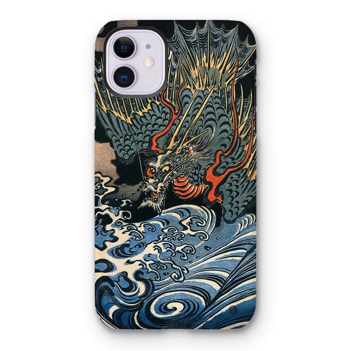 Casezest Mobile Phone Case for iPhone 11 / Gloss Dragon Over Waves Design