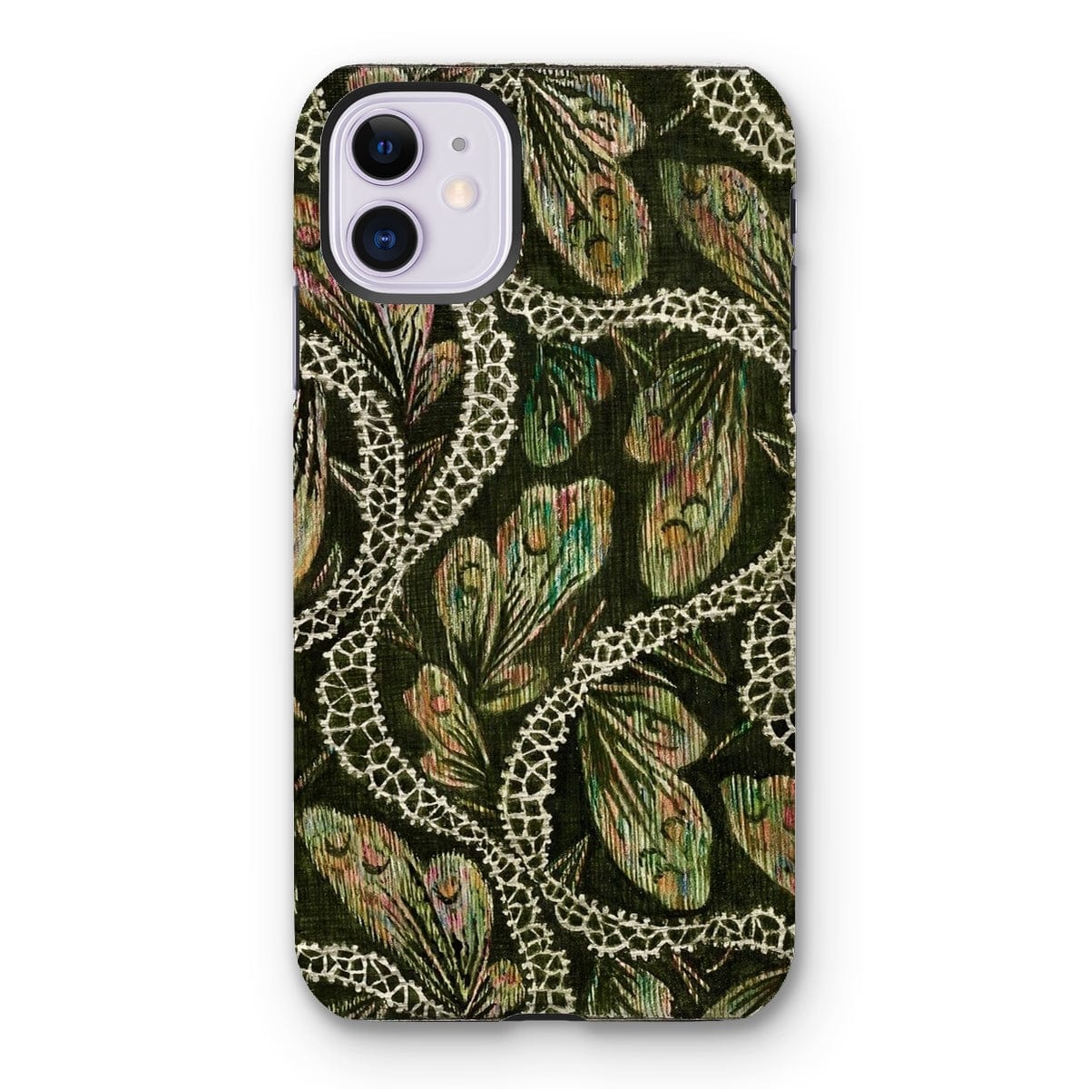 Casezest Mobile Phone Case for iPhone 11 / Gloss Isabelle Green Silk Design