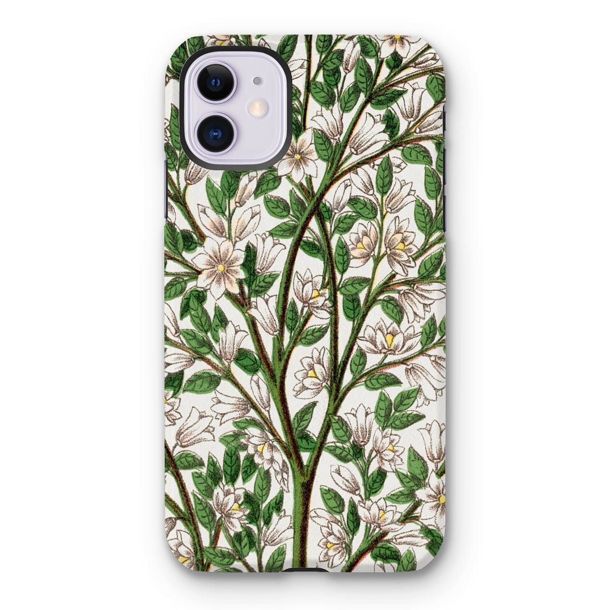 Casezest Mobile Phone Case for iPhone 11 / Gloss Magnolia Lithograph Design