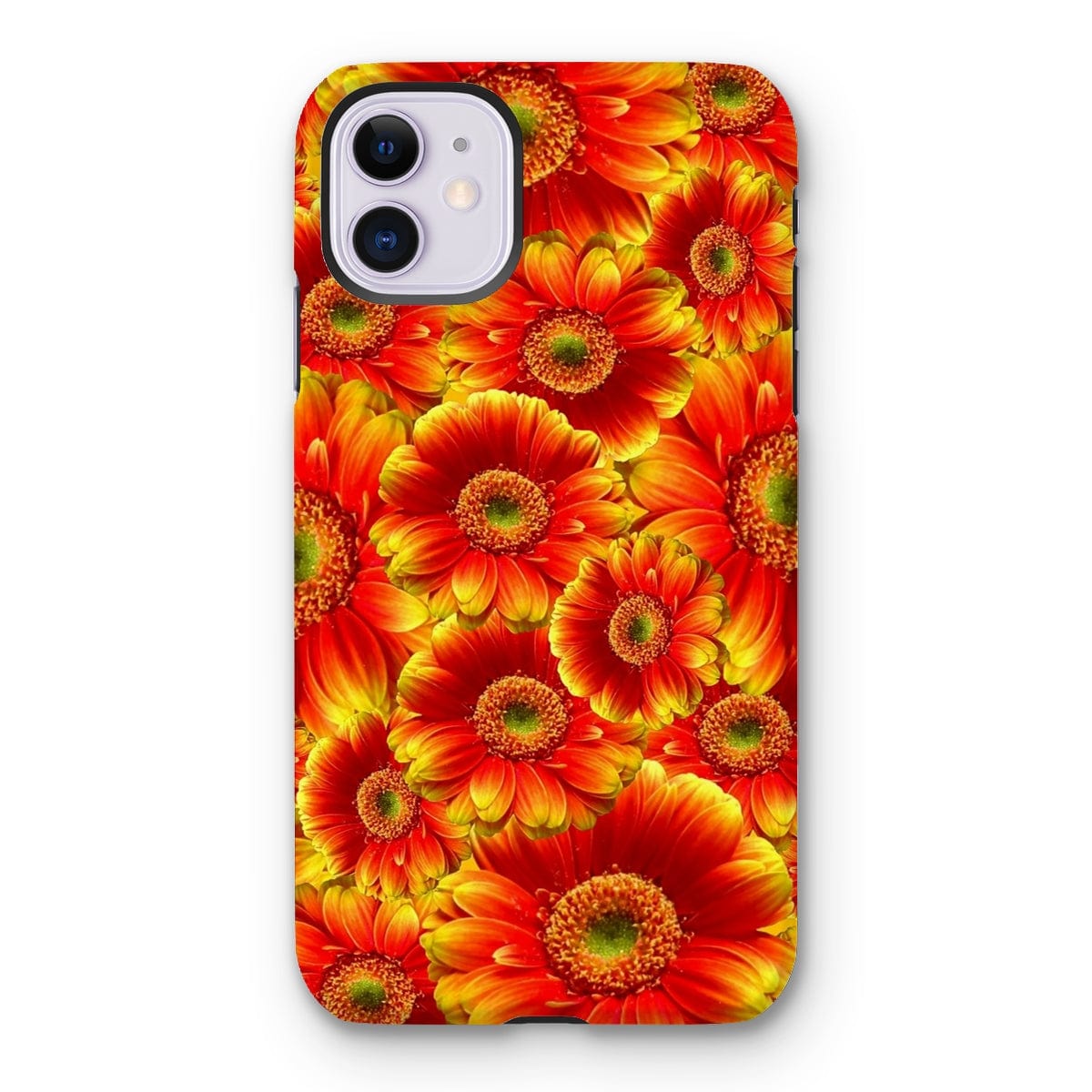 Casezest Mobile Phone Case for iPhone 11 / Gloss Orange Gerbera Design