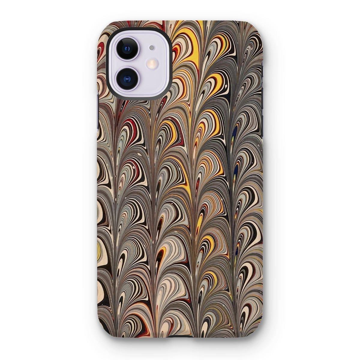 Casezest Mobile Phone Case for iPhone 11 / Gloss Peacock Marble Design