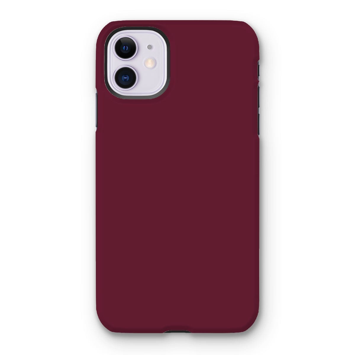 Casezest Mobile Phone Case for iPhone 11 / Gloss Pure Dark Red Design