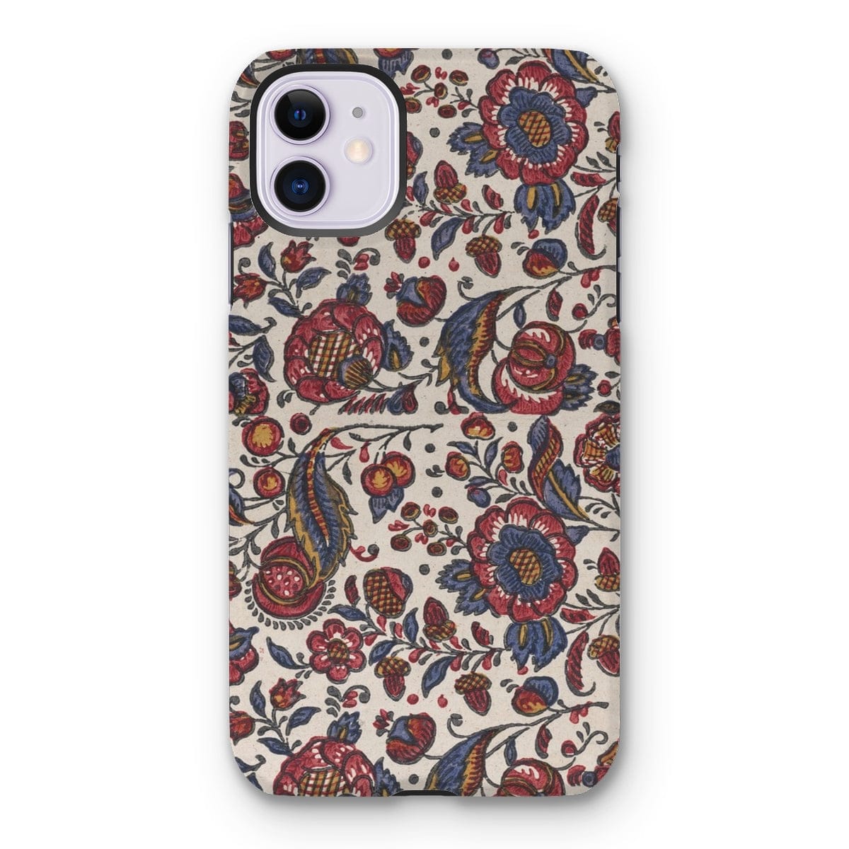 Casezest Mobile Phone Case for iPhone 11 / Gloss Red Blue and Yellow Flowers Design