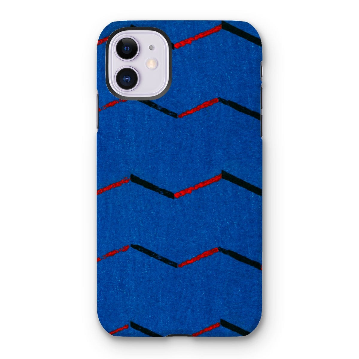 Casezest Mobile Phone Case for iPhone 11 / Gloss Red Zigzag Design