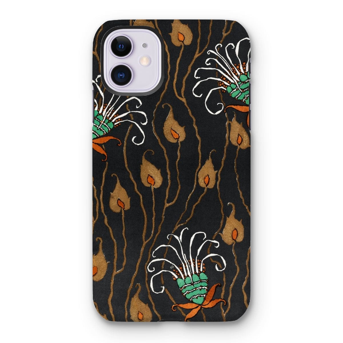 Casezest Mobile Phone Case for iPhone 11 / Gloss Séguy Dark Deco Flower Design