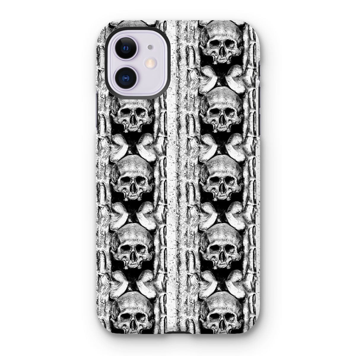 Casezest Mobile Phone Case for iPhone 11 / Gloss Skull Row Design