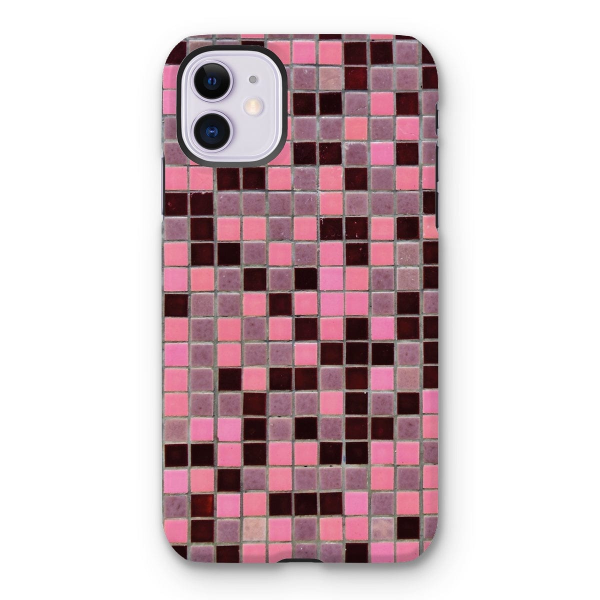 Casezest Mobile Phone Case for iPhone 11 / Gloss Small Old Pink Tile Design