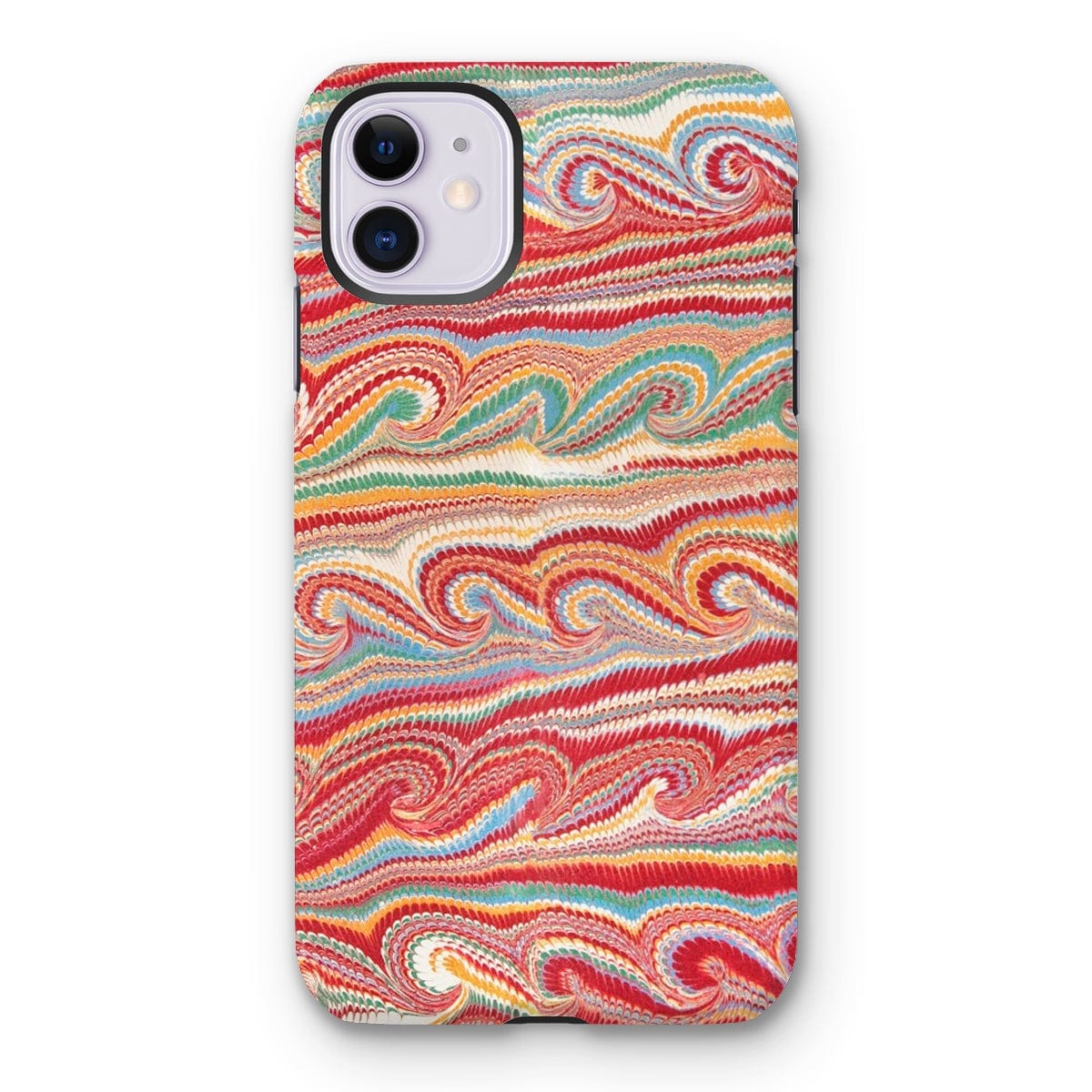 Casezest Mobile Phone Case for iPhone 11 / Gloss Watteau Endpaper Design