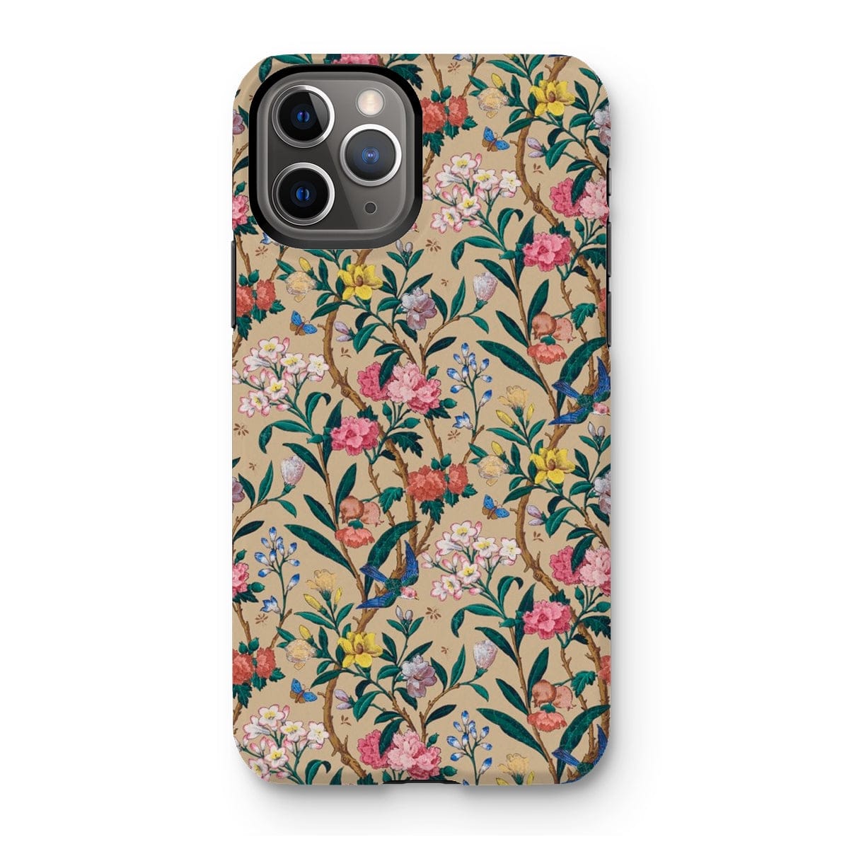 Casezest Mobile Phone Case for iPhone 11 Pro / Gloss Birds and Butterflies Floral Design