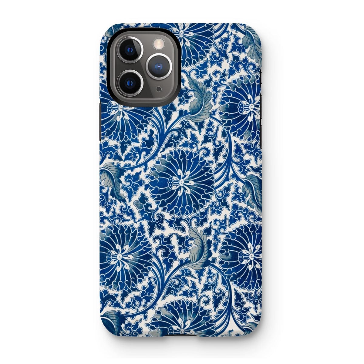 Casezest Mobile Phone Case for iPhone 11 Pro / Gloss Blue Ornamental Floral Design