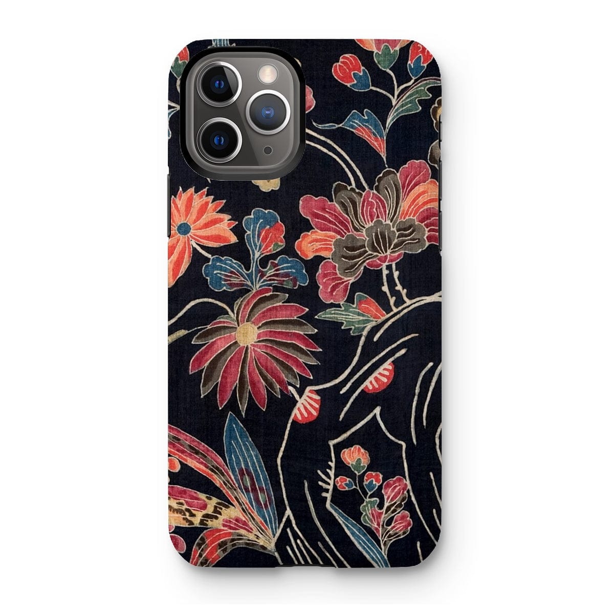 Casezest Mobile Phone Case for iPhone 11 Pro / Gloss Dark Floral Uchikui Design