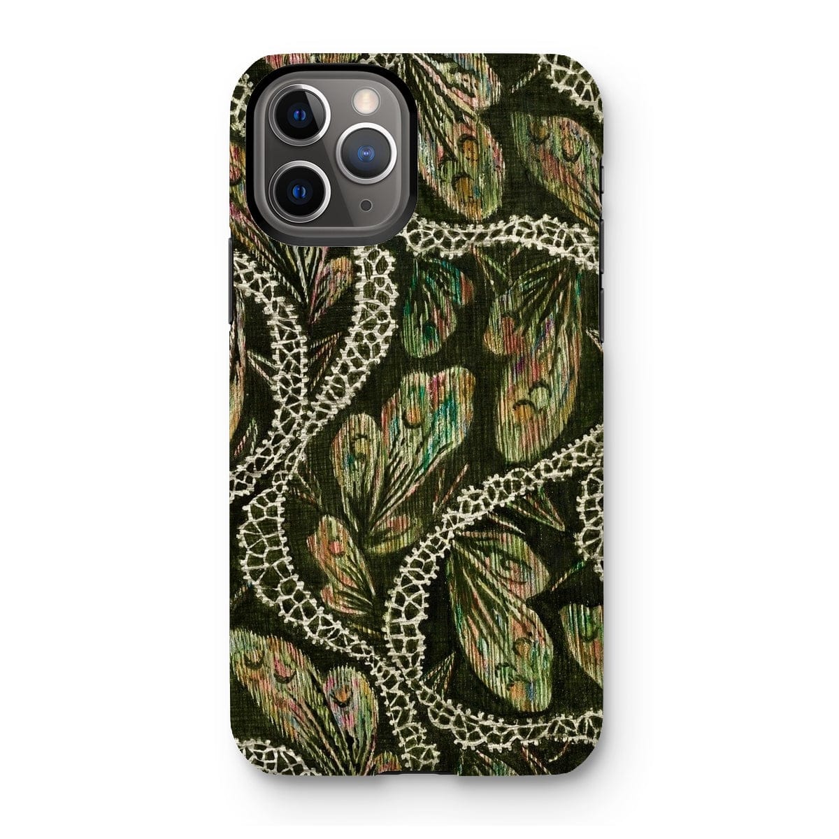 Casezest Mobile Phone Case for iPhone 11 Pro / Gloss Isabelle Green Silk Design