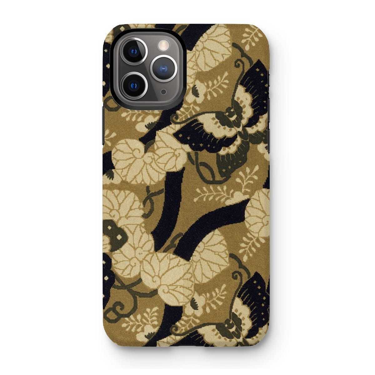 Casezest Mobile Phone Case for iPhone 11 Pro / Gloss Japanese Butterfly Textile Design