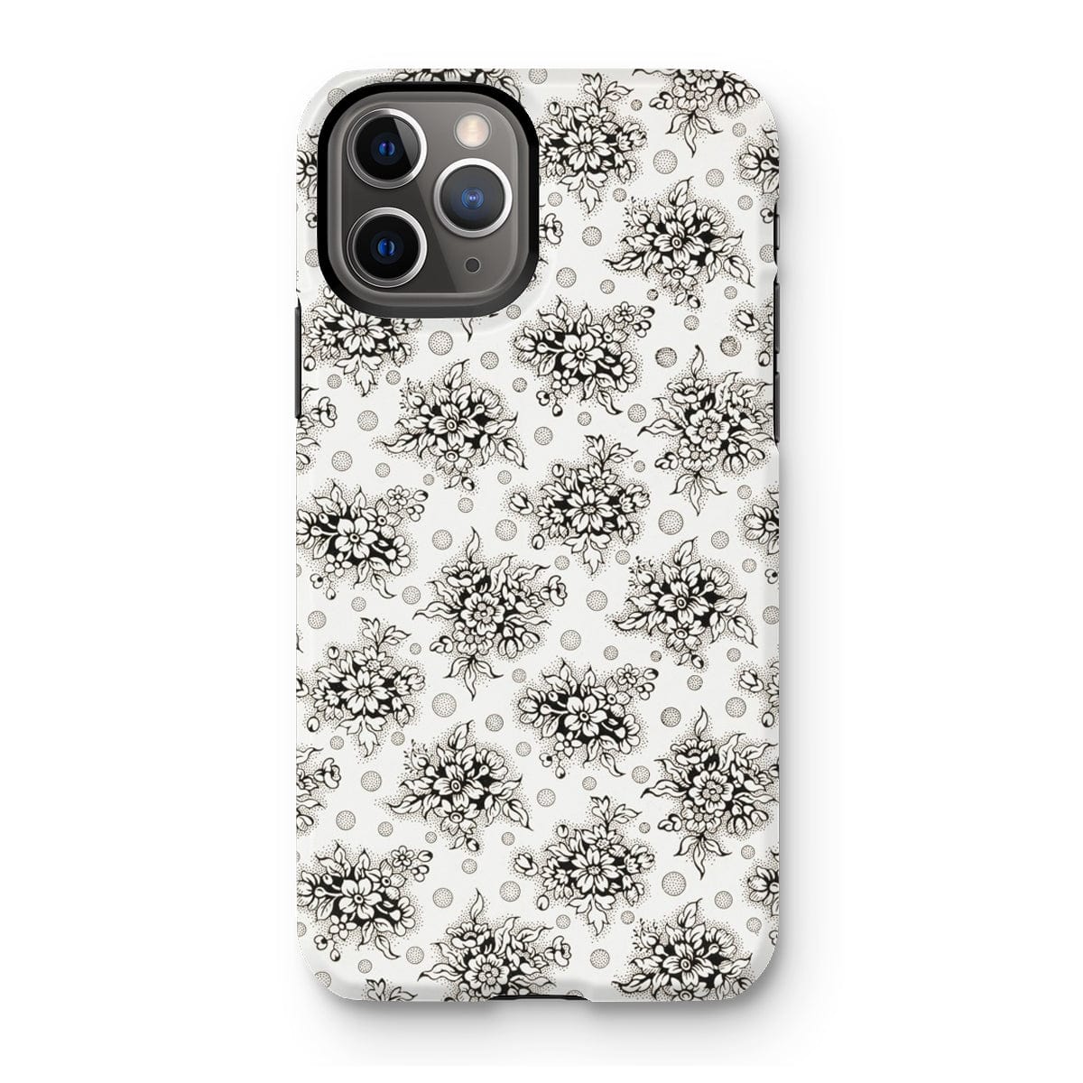 Casezest Mobile Phone Case for iPhone 11 Pro / Gloss Monochrome Floral Design