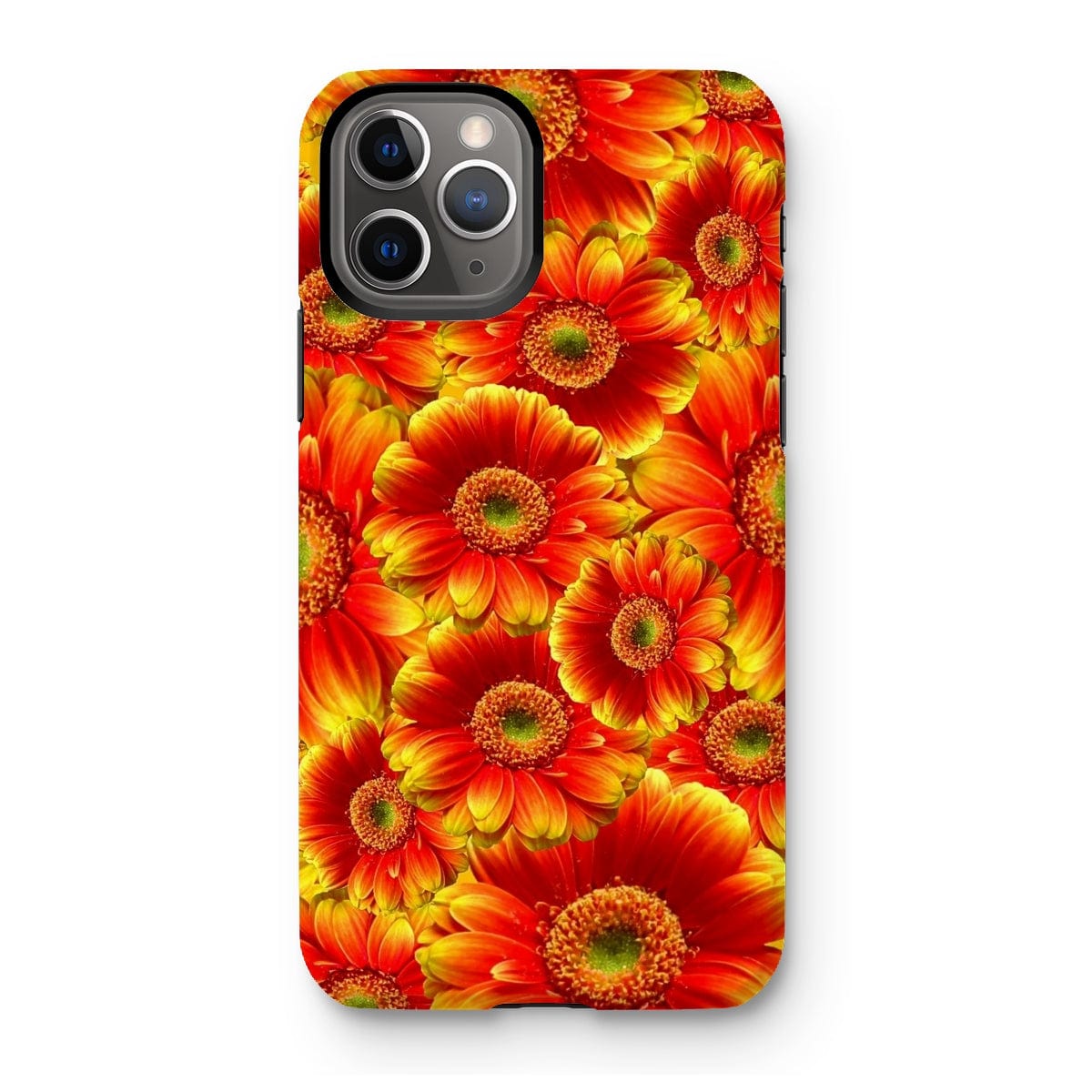 Casezest Mobile Phone Case for iPhone 11 Pro / Gloss Orange Gerbera Design