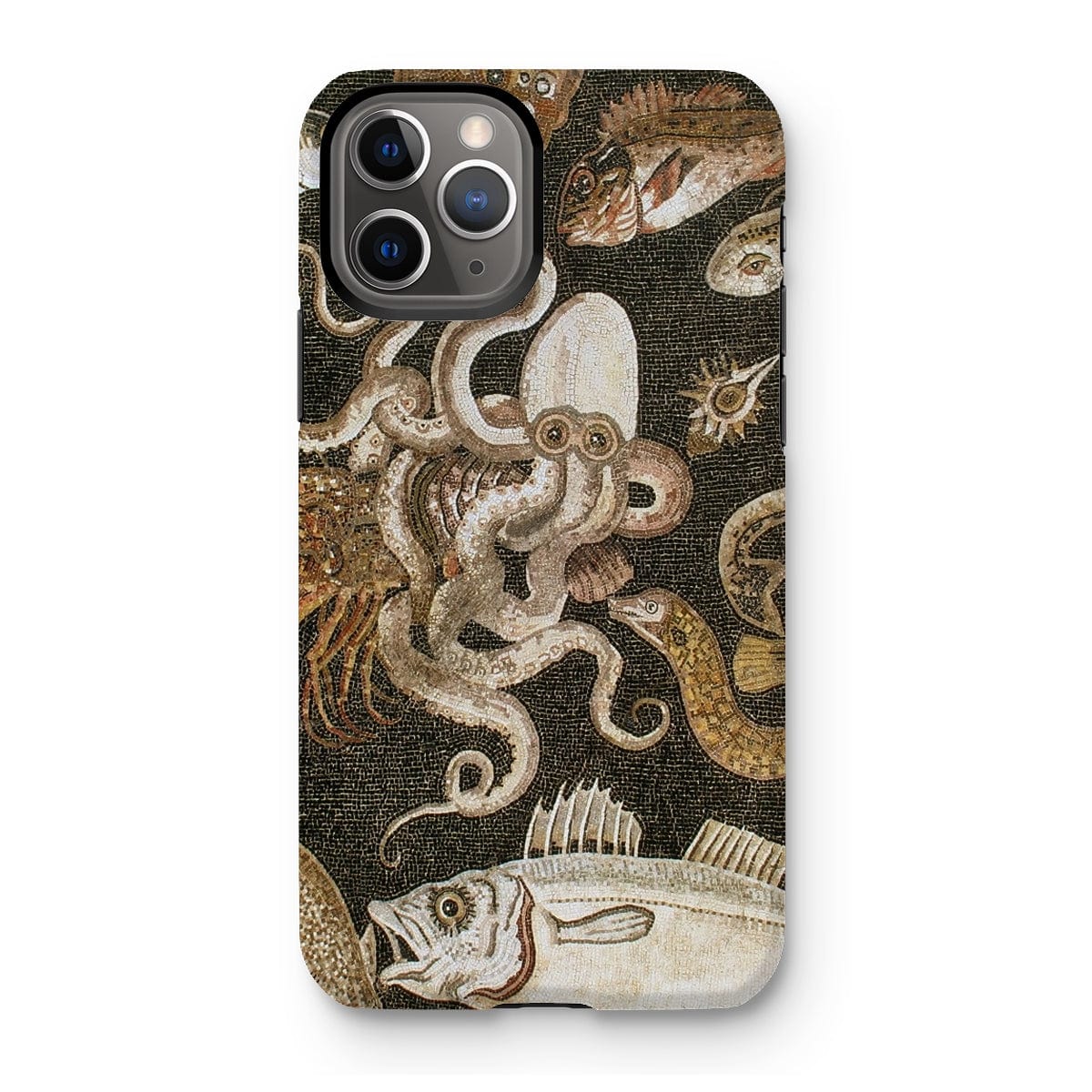 Casezest Mobile Phone Case for iPhone 11 Pro / Gloss Pompeii Sealife Mosaic Design