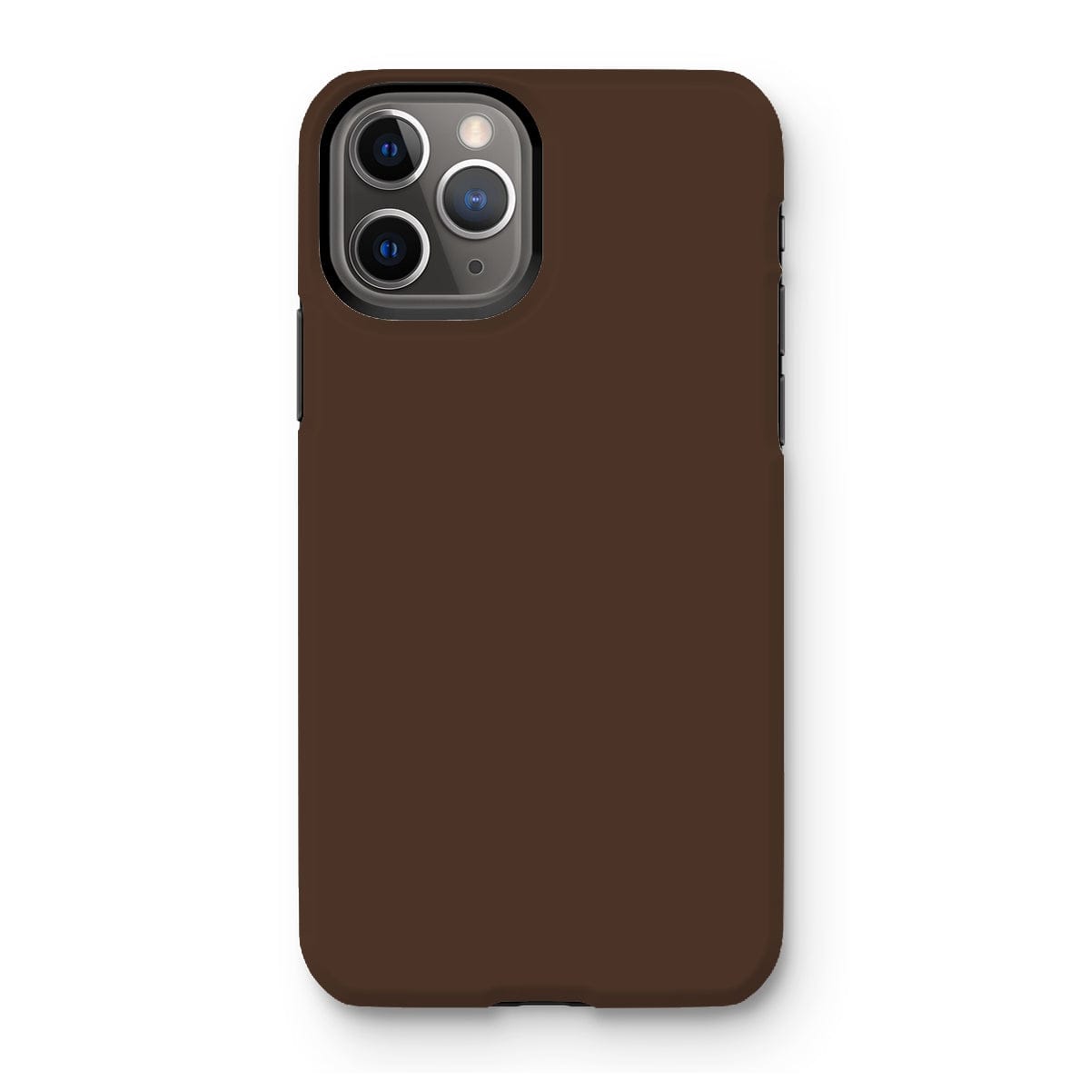 Casezest Mobile Phone Case for iPhone 11 Pro / Gloss Pure Dark Brown Design