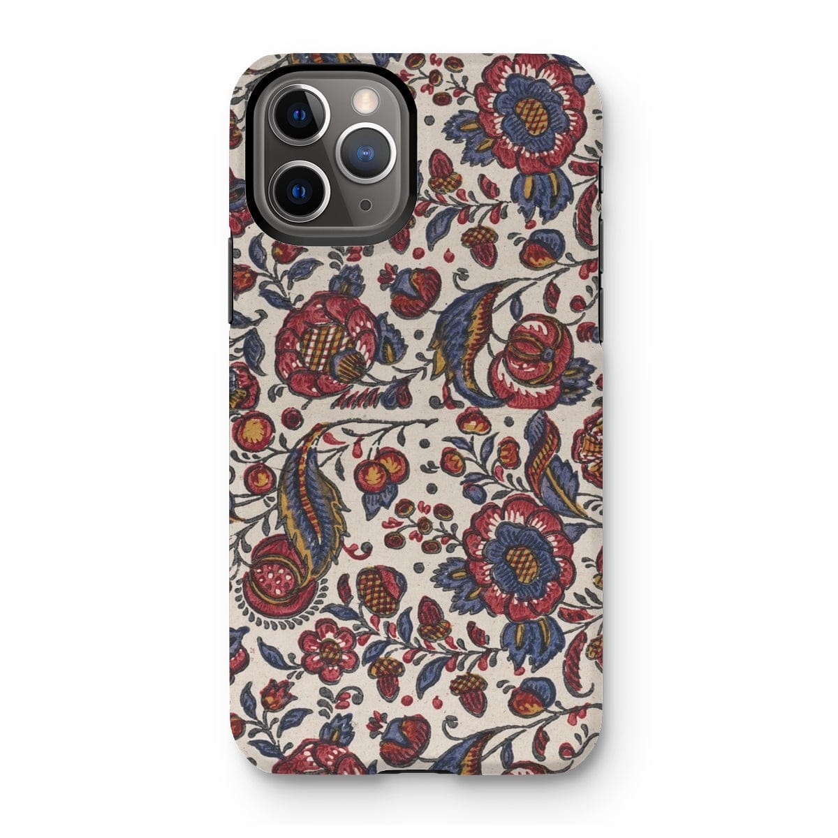 Casezest Mobile Phone Case for iPhone 11 Pro / Gloss Red Blue and Yellow Flowers Design