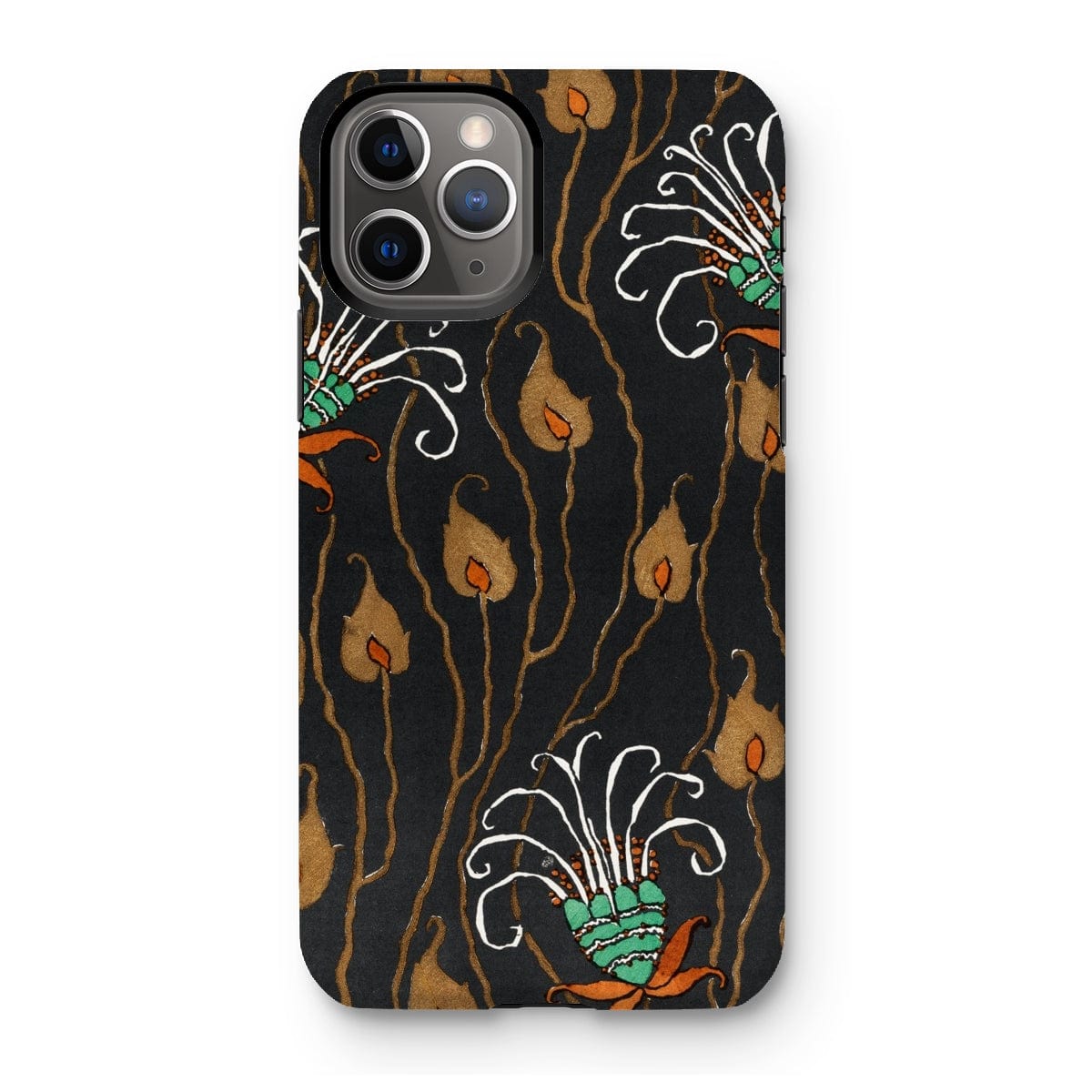 Casezest Mobile Phone Case for iPhone 11 Pro / Gloss Séguy Dark Deco Flower Design