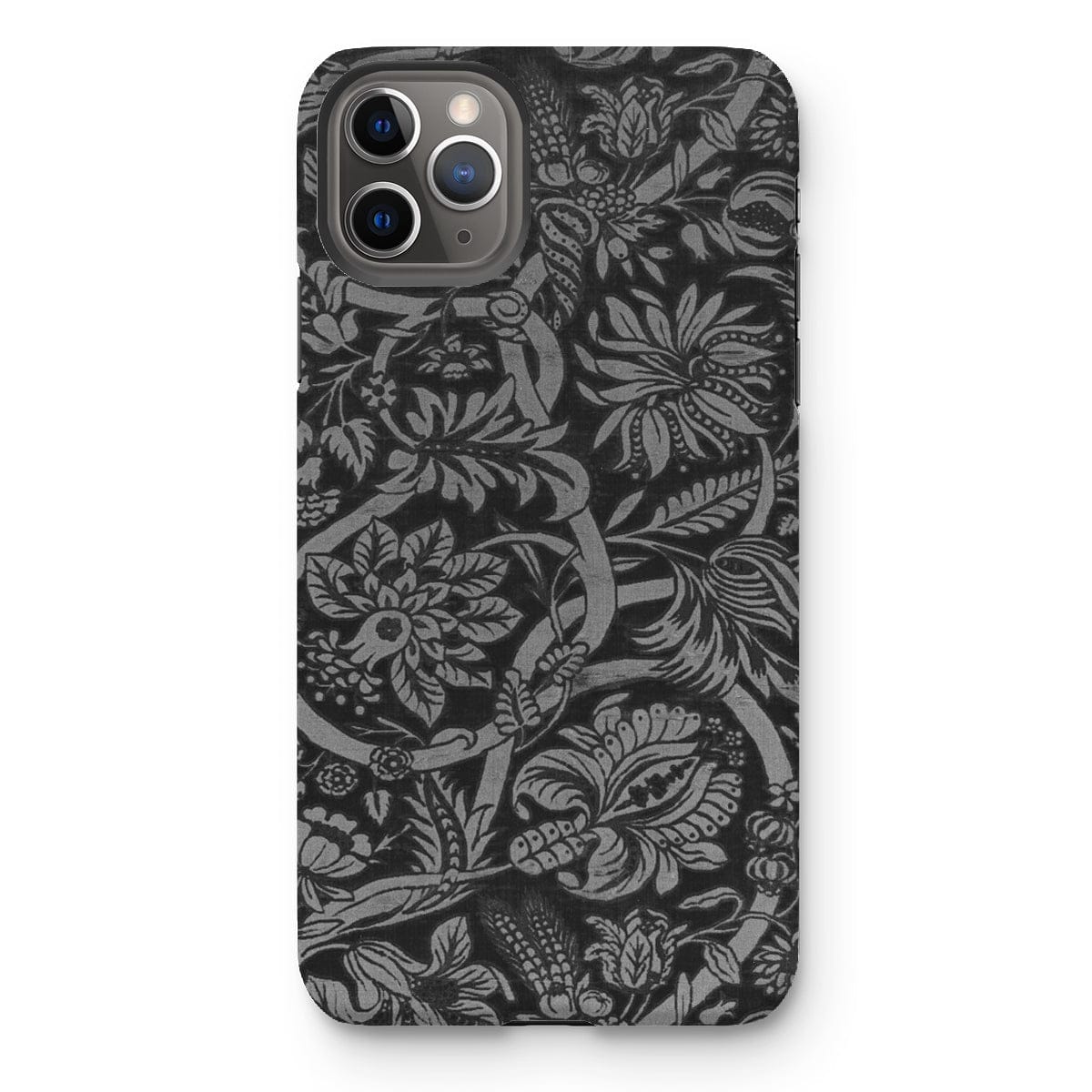 Casezest Mobile Phone Case for iPhone 11 Pro Max / Gloss Black Floral Design