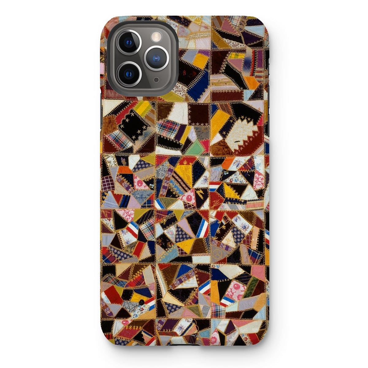 Casezest Mobile Phone Case for iPhone 11 Pro Max / Gloss Crazy Pattern Quilt Design