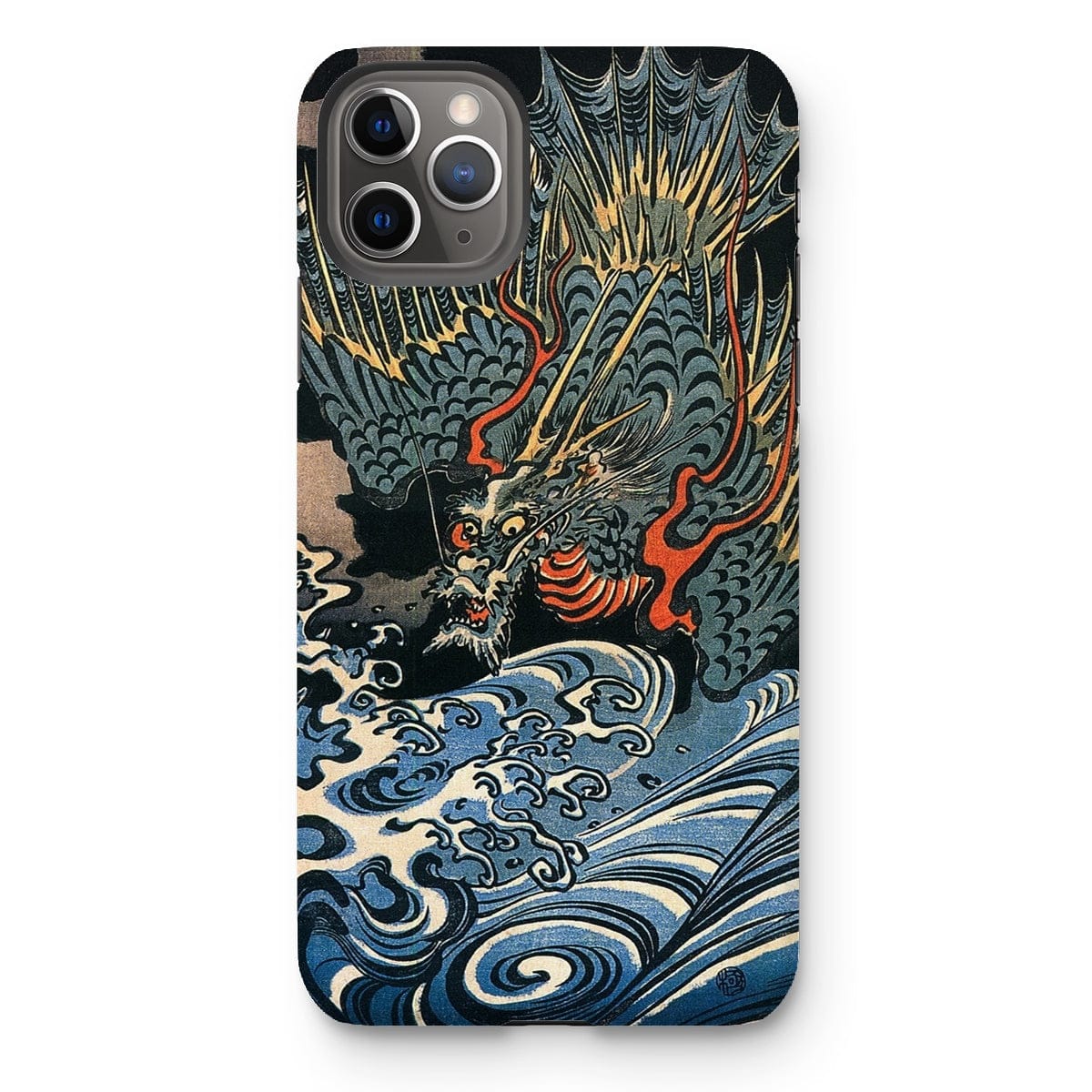 Casezest Mobile Phone Case for iPhone 11 Pro Max / Gloss Dragon Over Waves Design