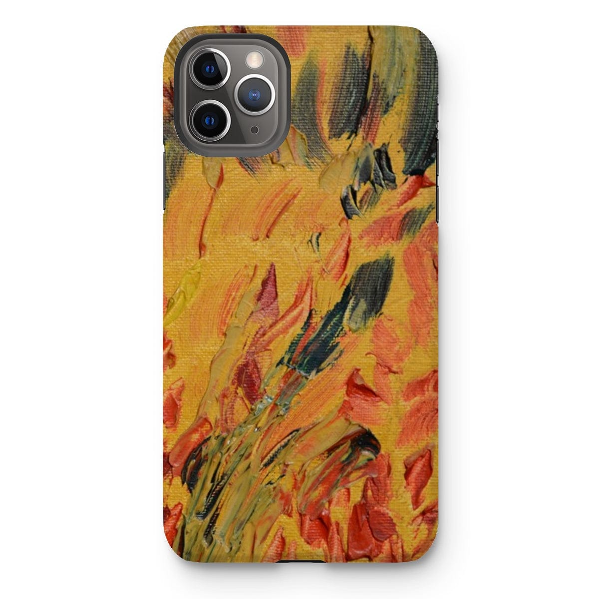 Casezest Mobile Phone Case for iPhone 11 Pro Max / Gloss Gold Brush Texture Design