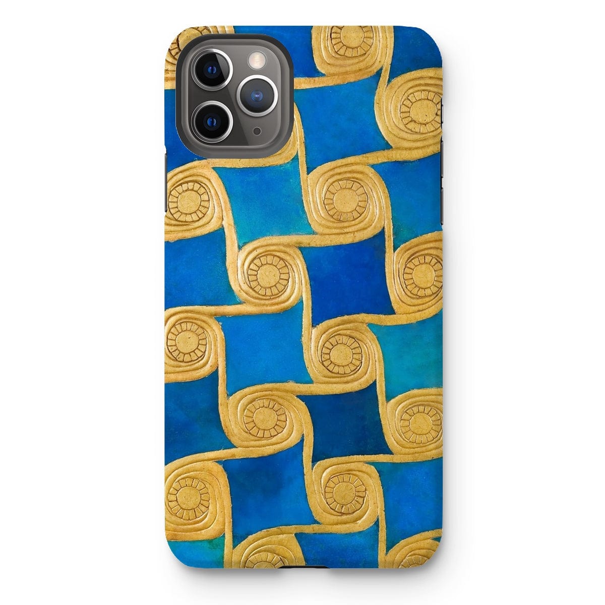 Casezest Mobile Phone Case for iPhone 11 Pro Max / Gloss Gold Swirls Design