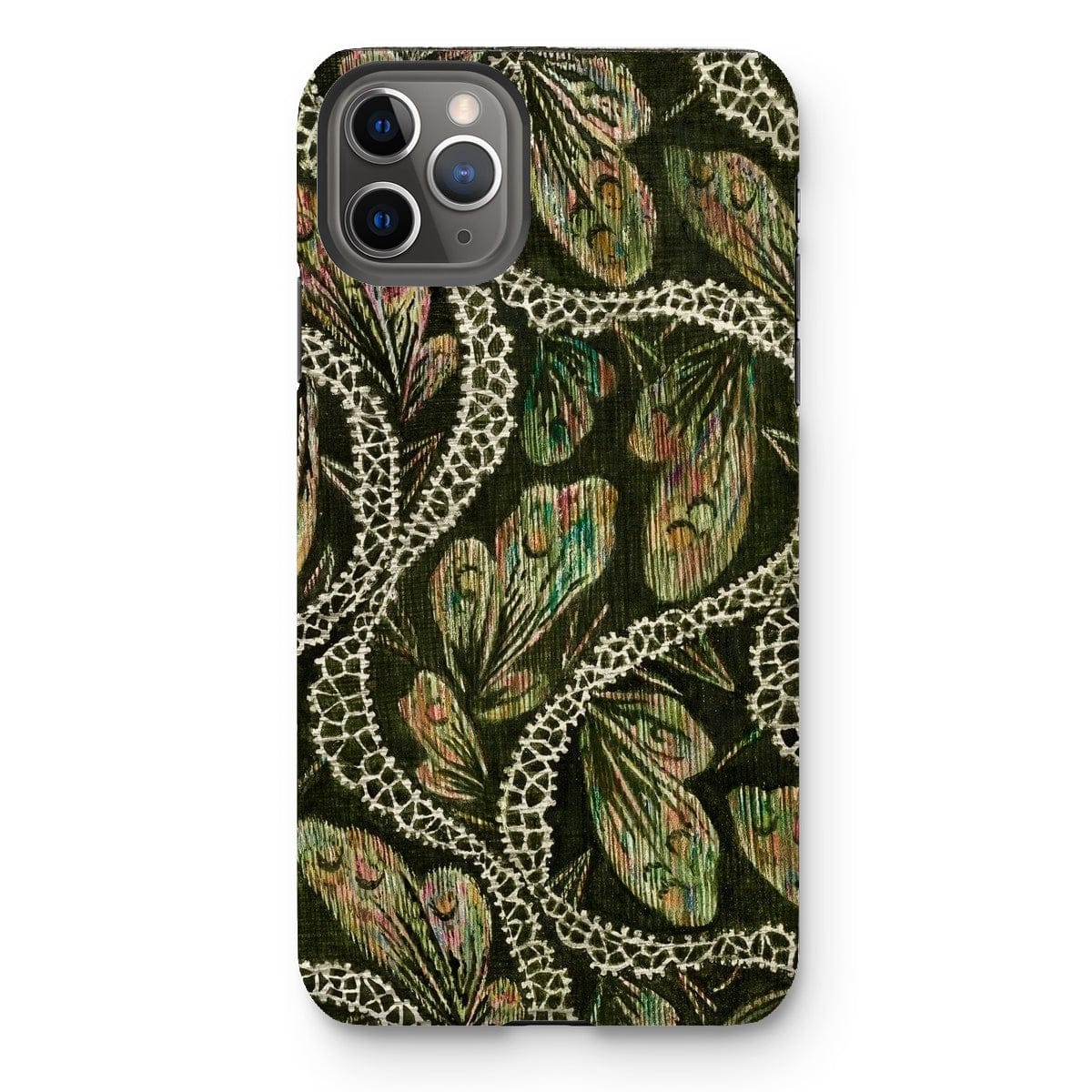 Casezest Mobile Phone Case for iPhone 11 Pro Max / Gloss Isabelle Green Silk Design