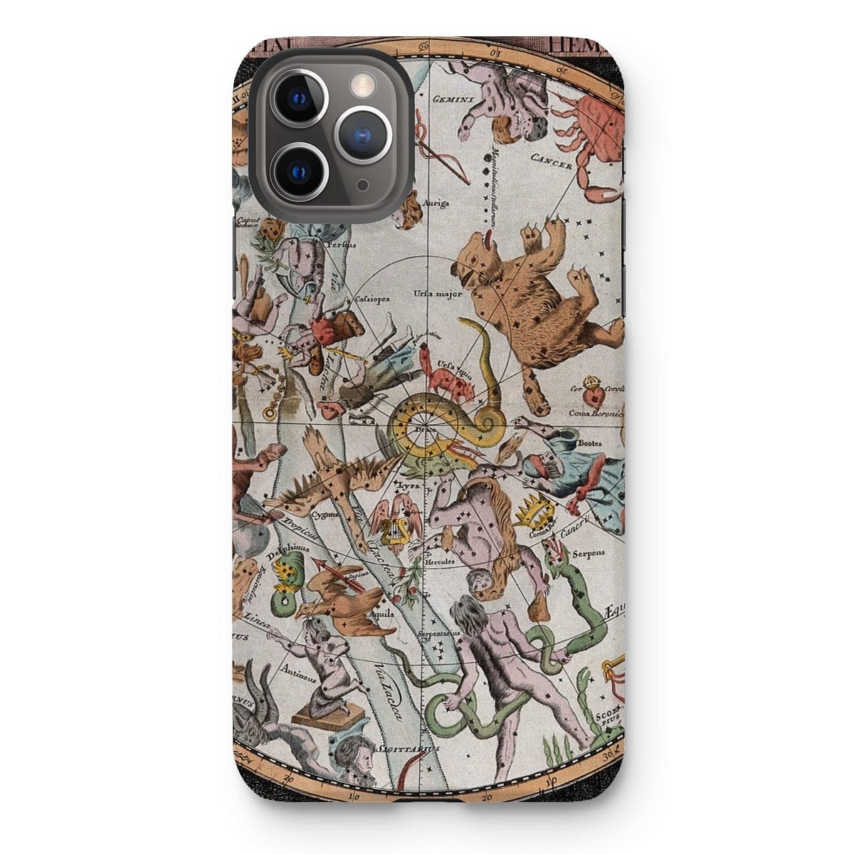 Casezest Mobile Phone Case for iPhone 11 Pro Max / Gloss Old Constellation Map Design