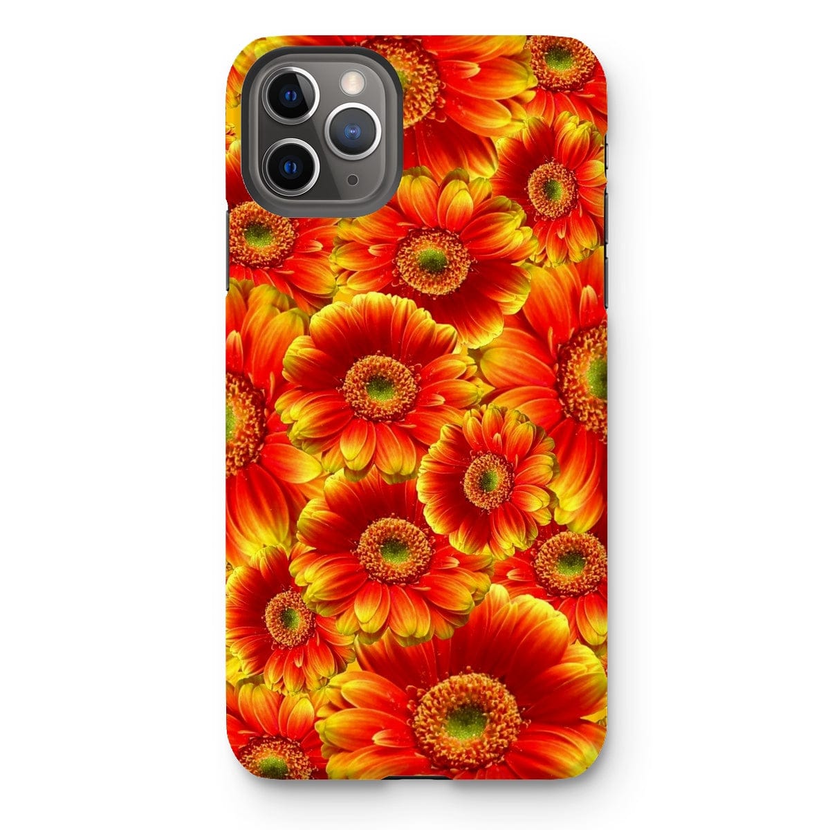 Casezest Mobile Phone Case for iPhone 11 Pro Max / Gloss Orange Gerbera Design