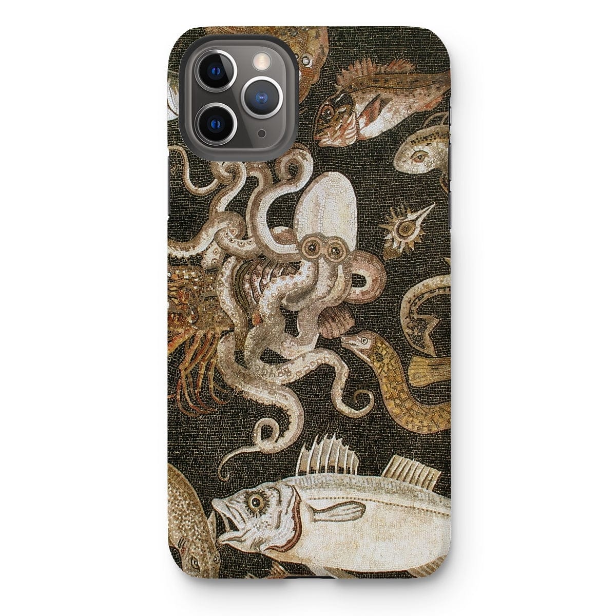 Casezest Mobile Phone Case for iPhone 11 Pro Max / Gloss Pompeii Sealife Mosaic Design