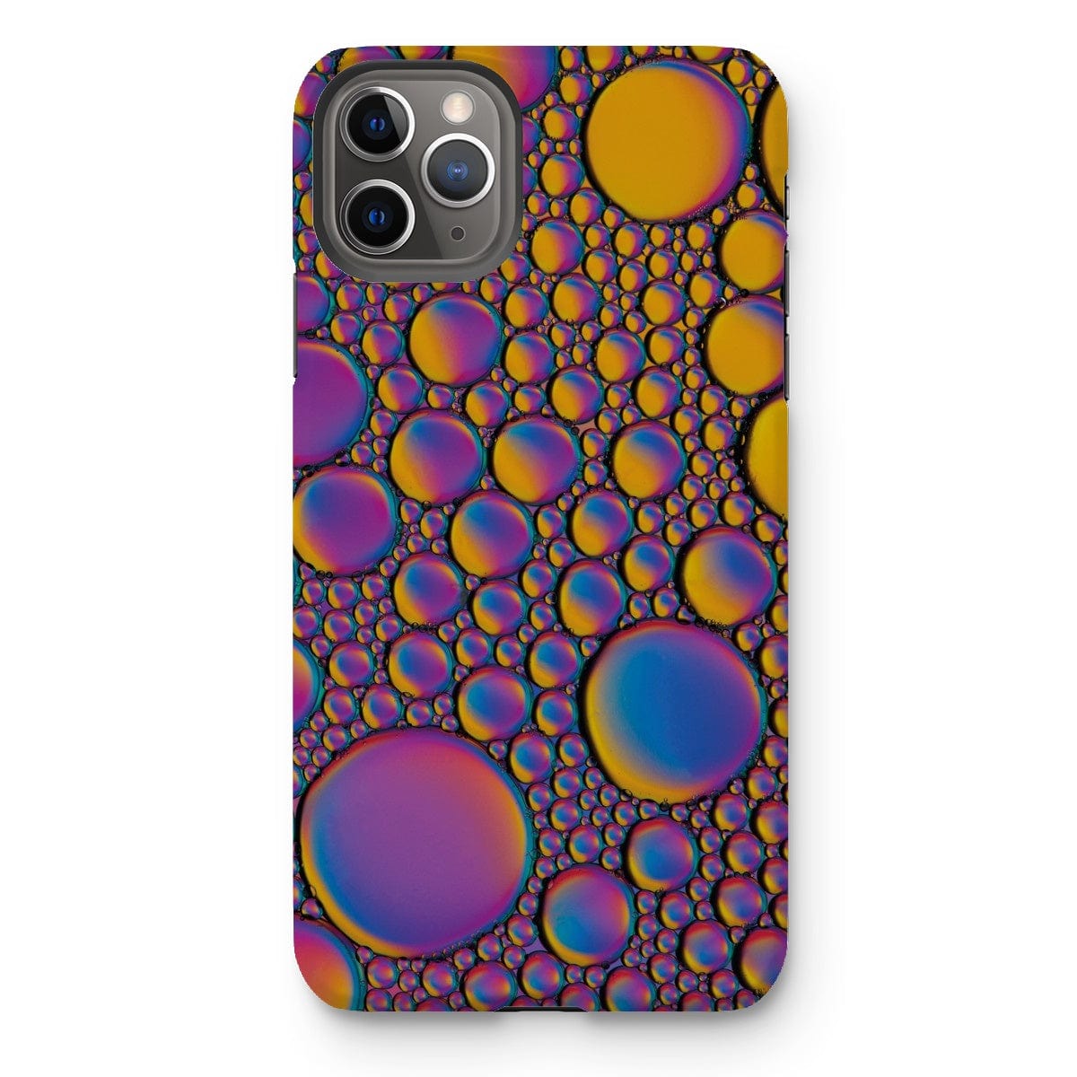 Casezest Mobile Phone Case for iPhone 11 Pro Max / Gloss Purple Gold Bubble Design