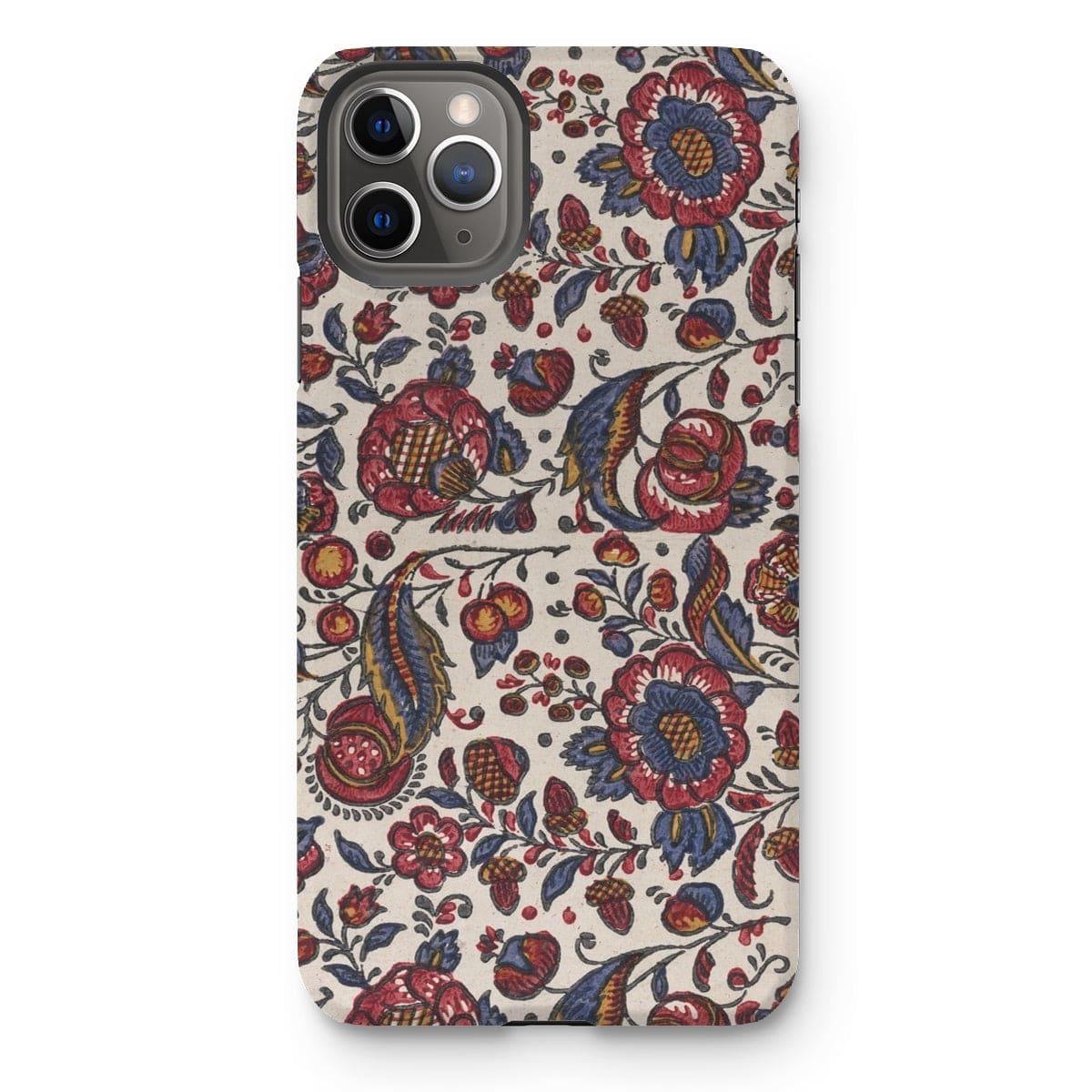 Casezest Mobile Phone Case for iPhone 11 Pro Max / Gloss Red Blue and Yellow Flowers Design