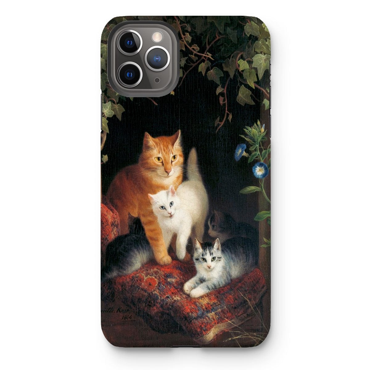 Casezest Mobile Phone Case for iPhone 11 Pro Max / Gloss Ronner Cat with Kittens Design